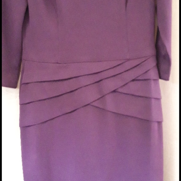 Chaps Eggplant Dress - Picture 3 of 4